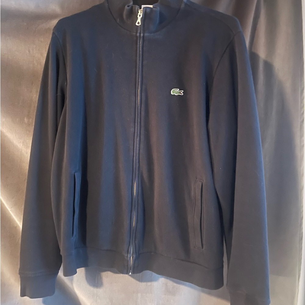 Lacoste Black Full-Zip Sweatshirt
